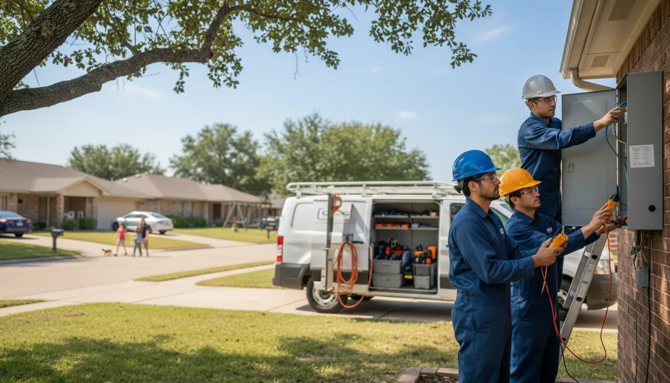 Certified electrician providing emergency electrical services in Harleton, TX